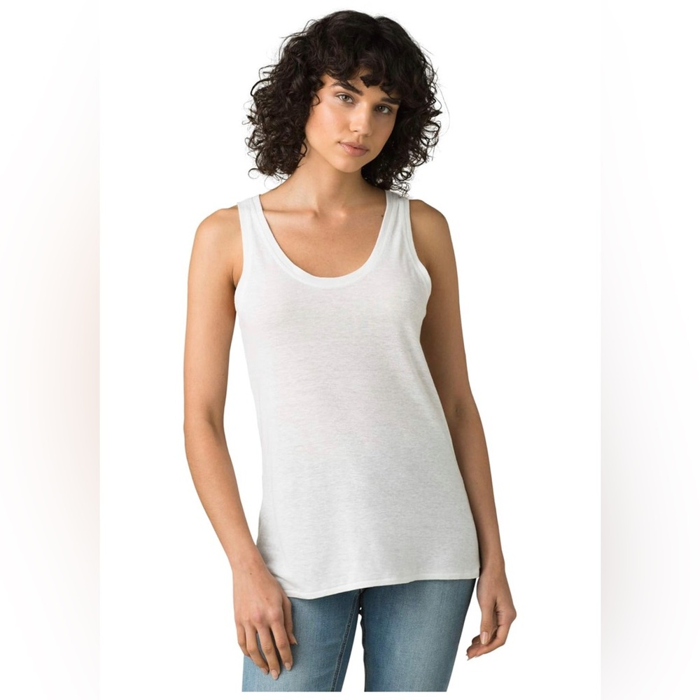 prAna - Women's Cozy Up Tank Top White Size XL UPF 30+ New with Tags